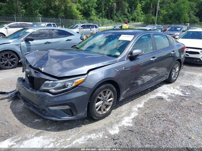 2019 Kia Optima VIN 5XXGT4L33KG281831 IAAI salvage auction — FRONT END, Salvage Title, sold $475 on 2026-07-28 (photo 2)
