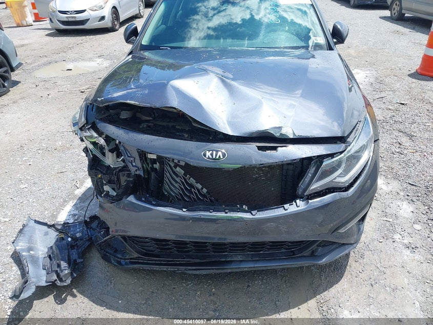 2019 Kia Optima VIN 5XXGT4L33KG281831 IAAI salvage auction — FRONT END, Salvage Title, sold $475 on 2026-07-28 (photo 6)