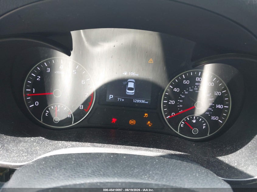 2019 Kia Optima VIN 5XXGT4L33KG281831 IAAI salvage auction — FRONT END, Salvage Title, sold $475 on 2026-07-28 (photo 7)