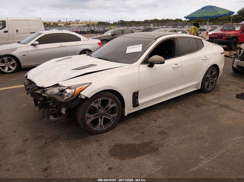 2020 Kia Stinger VIN KNAE15LA3L6084463 IAAI salvage auction — FRONT END, Certificate Of Destruction (Florida), sold $3,225 on 2026-07-09 (photo 2)