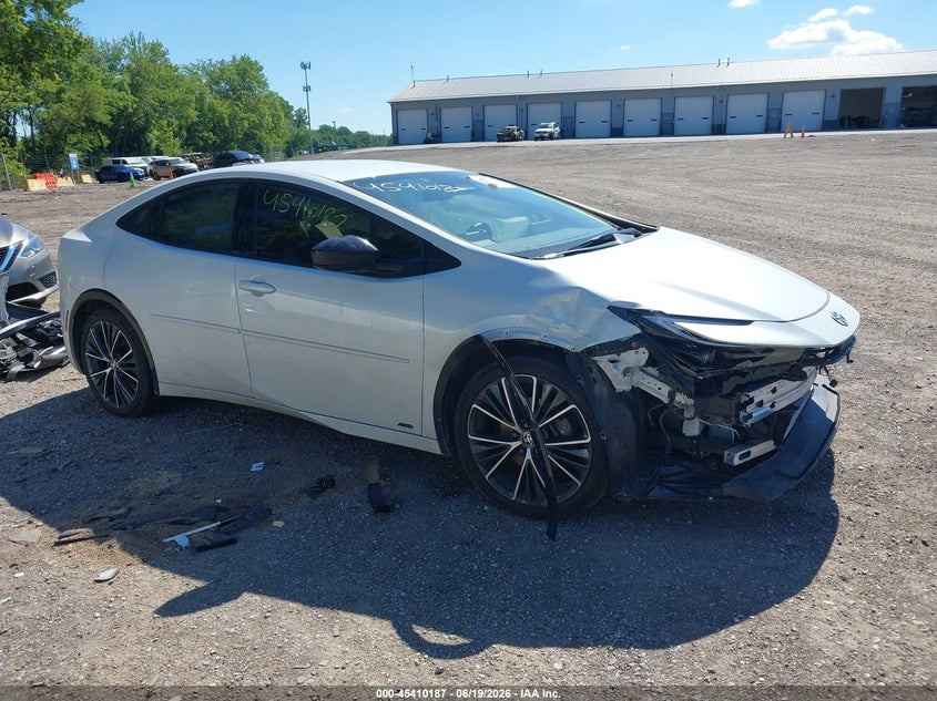 2023 Toyota Prius VIN JTDADABU3P3002011 IAAI salvage auction — FRONT & REAR, Salvage (Indiana), sold $4,800 on 2026-07-15 (photo 1)