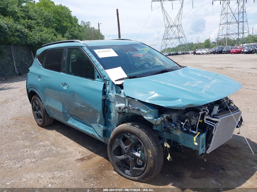 2026 Kia Seltos VIN KNDERCAA5T7877373 IAAI salvage auction — FRONT END, Salvage Title, sold $5,100 on 2026-07-24 (photo 1)
