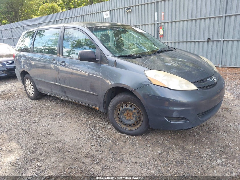 2009 Toyota Sienna VIN 5TDZK23C59S271164 IAAI salvage auction — FRONT & REAR, Clear (New Jersey), sold $800 on 2026-07-22 (photo 1)