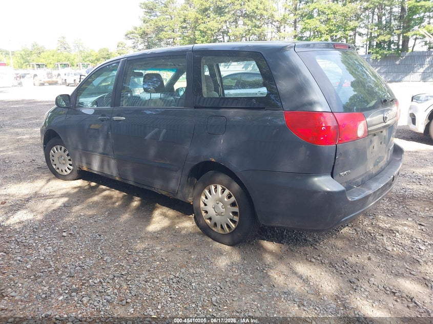 2009 Toyota Sienna VIN 5TDZK23C59S271164 IAAI salvage auction — FRONT & REAR, Clear (New Jersey), sold $800 on 2026-07-22 (photo 3)