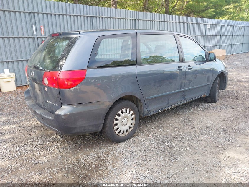 2009 Toyota Sienna VIN 5TDZK23C59S271164 IAAI salvage auction — FRONT & REAR, Clear (New Jersey), sold $800 on 2026-07-22 (photo 4)