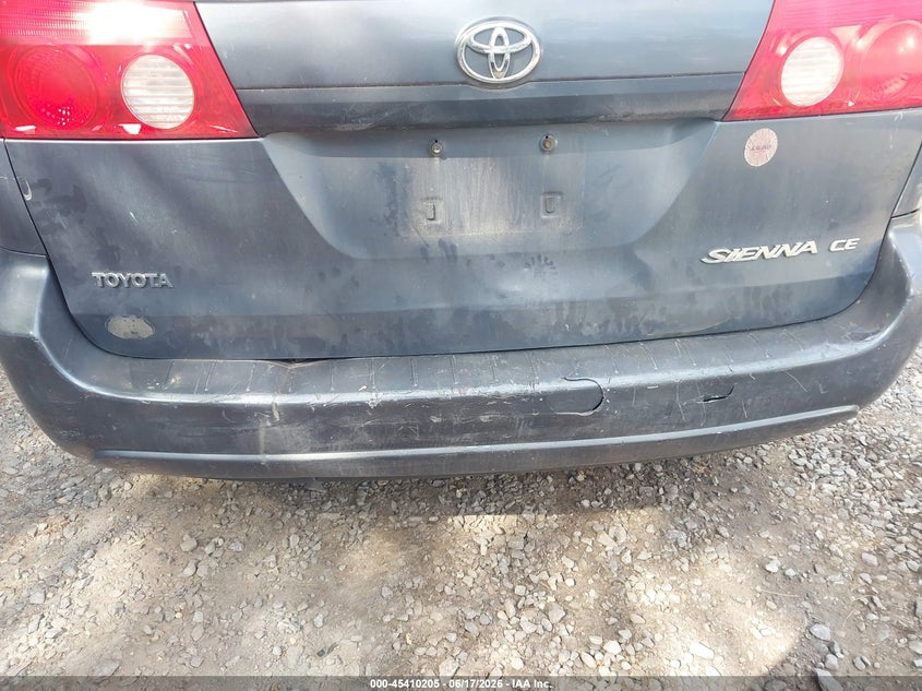 2009 Toyota Sienna VIN 5TDZK23C59S271164 IAAI salvage auction — FRONT & REAR, Clear (New Jersey), sold $800 on 2026-07-22 (photo 6)