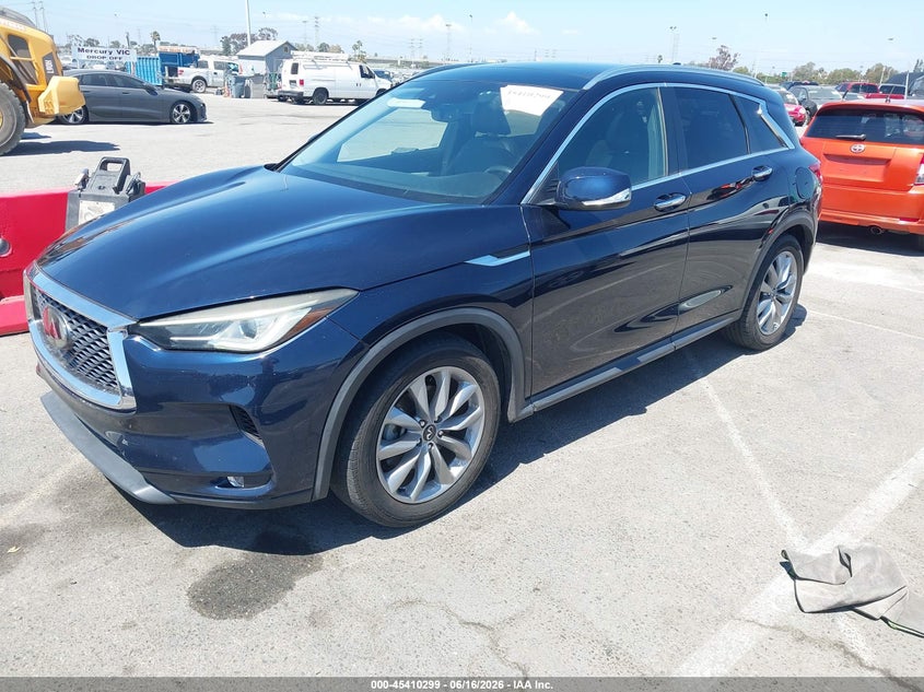 2021 Infiniti Qx50 VIN 3PCAJ5BA6MF114189 IAAI salvage auction — NORMAL WEAR, Salvage Title - Dealer (California), sold $7,100 on 2026-07-09 (photo 2)