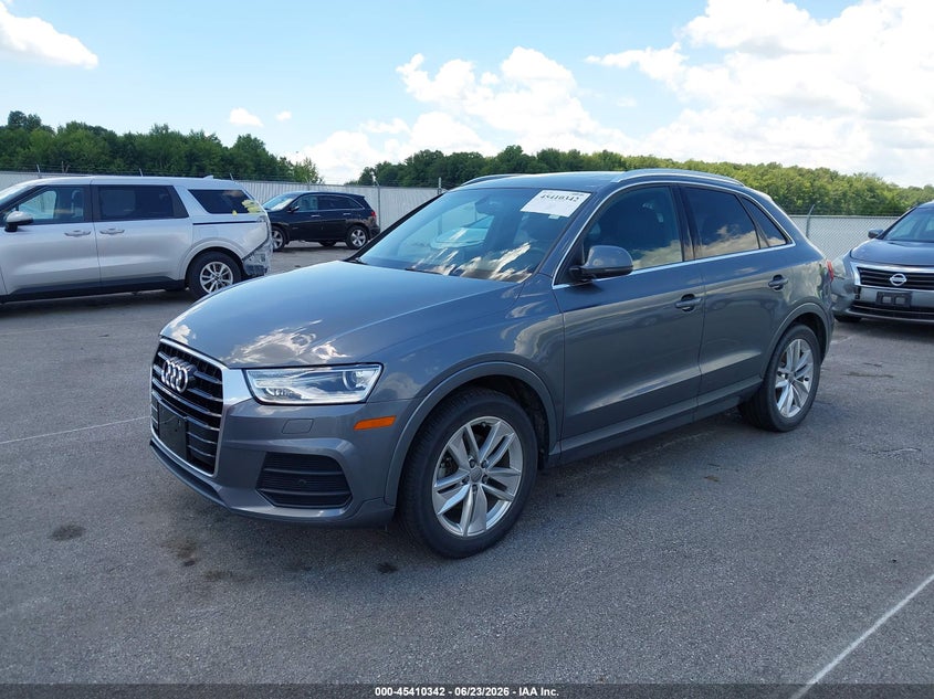 2016 Audi Q3 VIN WA1EFCFSXGR003664 IAAI salvage auction — RIGHT FRONT, Clear (Indiana), sold $5,200 on 2026-07-23 (photo 2)