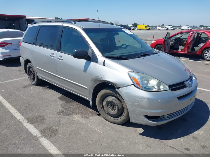 2005 Toyota Sienna VIN 5TDZA23CX5S367109 IAAI salvage auction — RIGHT FRONT, Salvage (California), sold $875 on 2026-07-07 (photo 1)