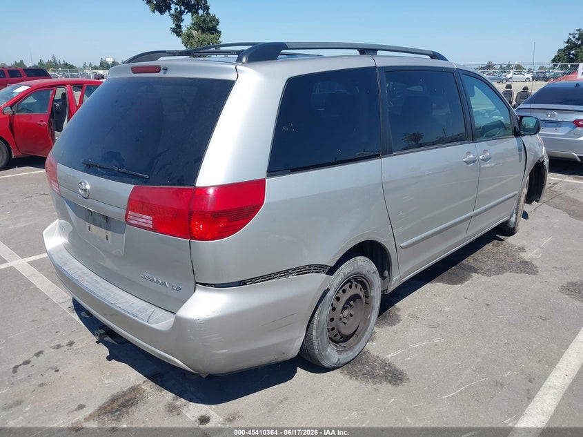 2005 Toyota Sienna VIN 5TDZA23CX5S367109 IAAI salvage auction — RIGHT FRONT, Salvage (California), sold $875 on 2026-07-07 (photo 4)