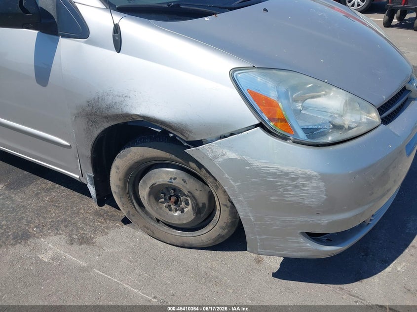 2005 Toyota Sienna VIN 5TDZA23CX5S367109 IAAI salvage auction — RIGHT FRONT, Salvage (California), sold $875 on 2026-07-07 (photo 6)