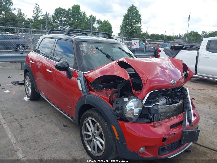 2016 Mini Countryman VIN WMWZC5C57GWU03190 IAAI salvage auction — FRONT END, Salvage (North Carolina), sold $825 on 2026-07-20 (photo 1)