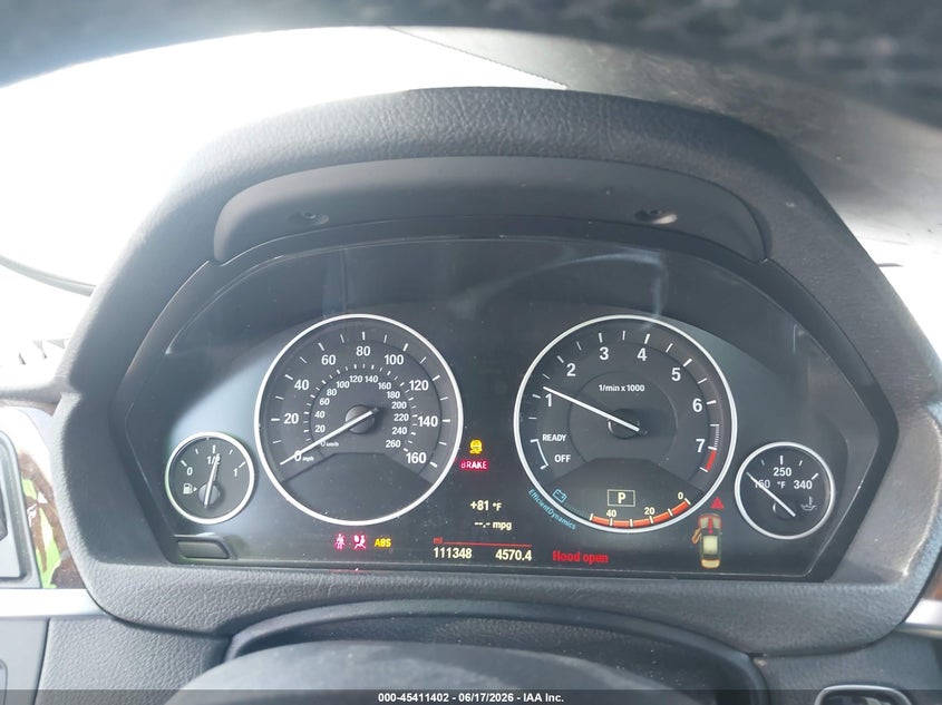 2015 BMW VIN WBA3C1C54FP852463 IAAI salvage auction — FRONT & REAR, Salvage Title, sold $2,150 on 2026-08-10 (photo 7)