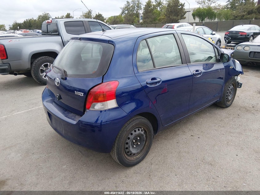 2011 Toyota Yaris VIN JTDKT4K32B5336205 IAAI salvage auction — FRONT END, Salvage (California), sold $750 on 2026-07-13 (photo 4)