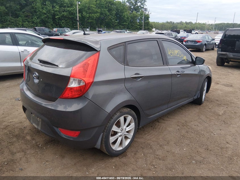 2012 Hyundai Accent VIN KMHCU5AEXCU045142 IAAI salvage auction — NORMAL WEAR, Clear (Maryland), sold $775 on 2026-07-29 (photo 4)