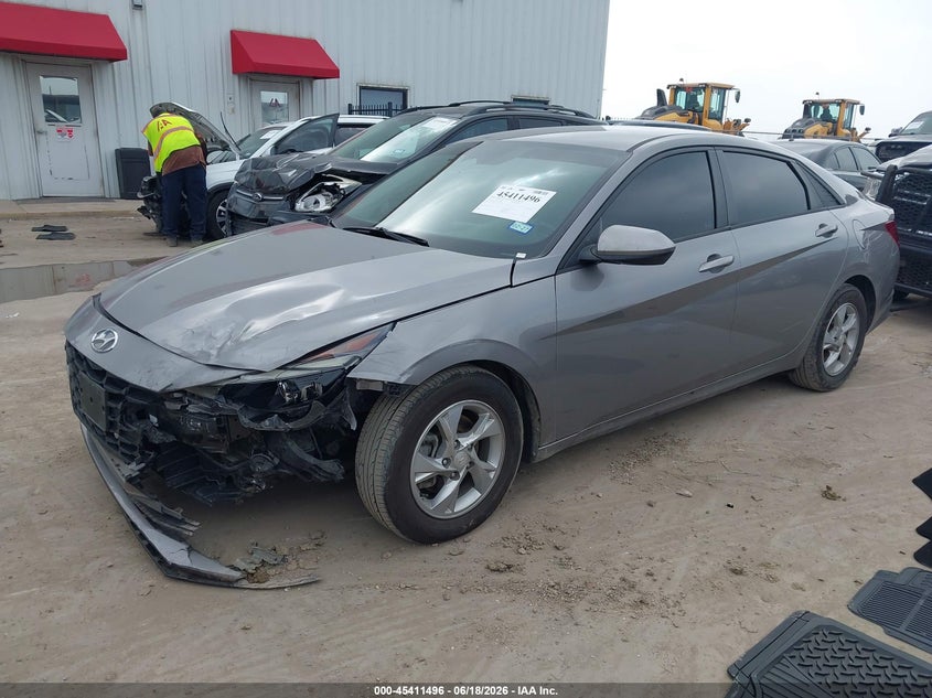 2021 Hyundai Elantra VIN KMHLL4AG3MU190460 IAAI salvage auction — FRONT END, Salvage Title, sold $1,550 on 2026-07-28 (photo 2)