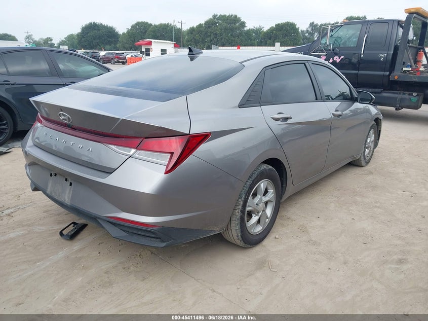 2021 Hyundai Elantra VIN KMHLL4AG3MU190460 IAAI salvage auction — FRONT END, Salvage Title, sold $1,550 on 2026-07-28 (photo 4)