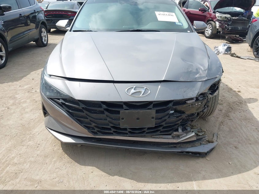 2021 Hyundai Elantra VIN KMHLL4AG3MU190460 IAAI salvage auction — FRONT END, Salvage Title, sold $1,550 on 2026-07-28 (photo 6)
