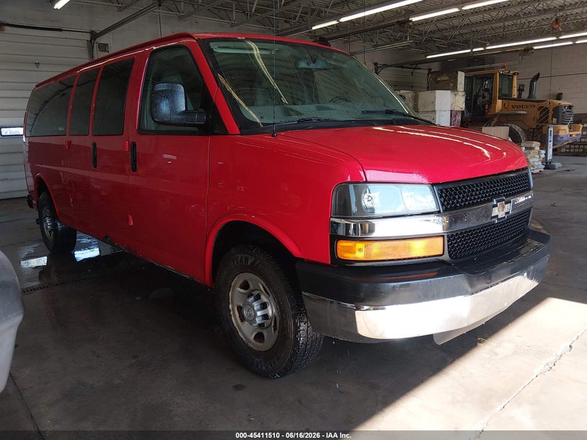 2016 Chevrolet Express 3500 VIN 1GAZGNFF5G1283715 IAAI salvage auction — LEFT FRONT, Sf97 (New York), sold $7,250 on 2026-08-31 (photo 1)
