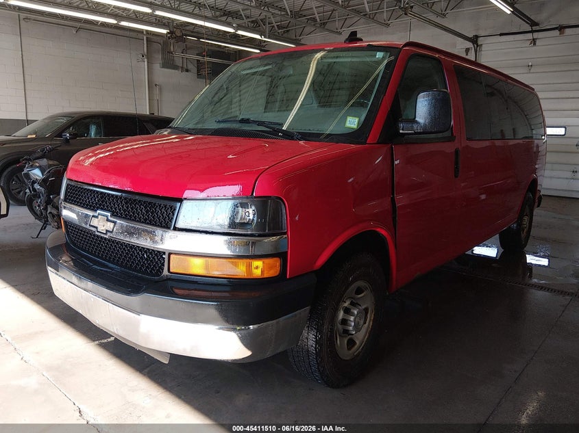 2016 Chevrolet Express 3500 VIN 1GAZGNFF5G1283715 IAAI salvage auction — LEFT FRONT, Sf97 (New York), sold $7,250 on 2026-08-31 (photo 2)