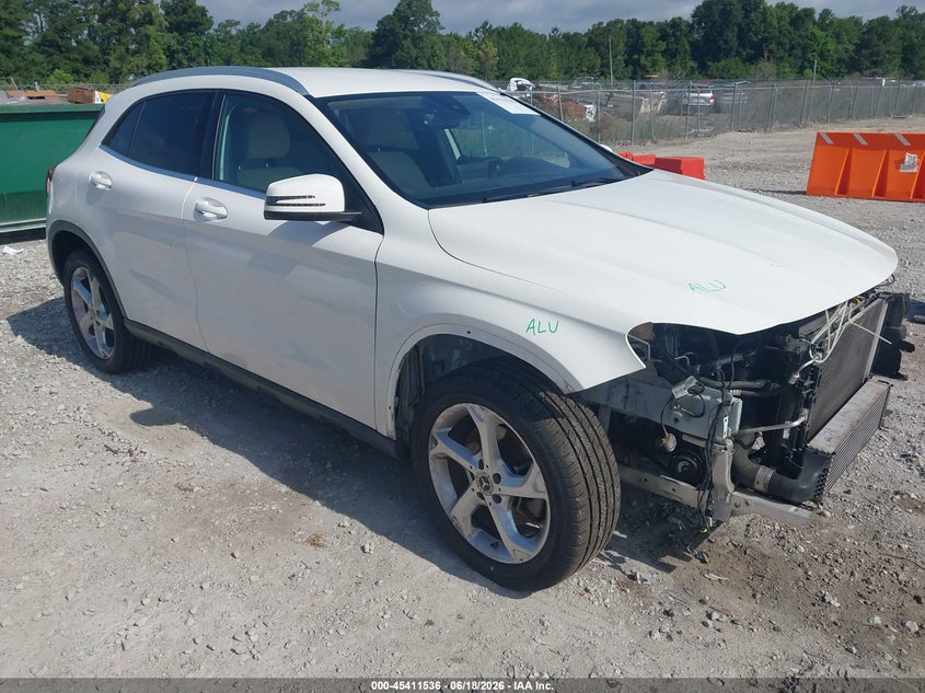 2019 Mercedes-benz Gla-klasse VIN WDCTG4GB1KU018195 IAAI salvage auction — FRONT END, Salvage (North Carolina), sold $4,650 on 2026-08-04 (photo 1)