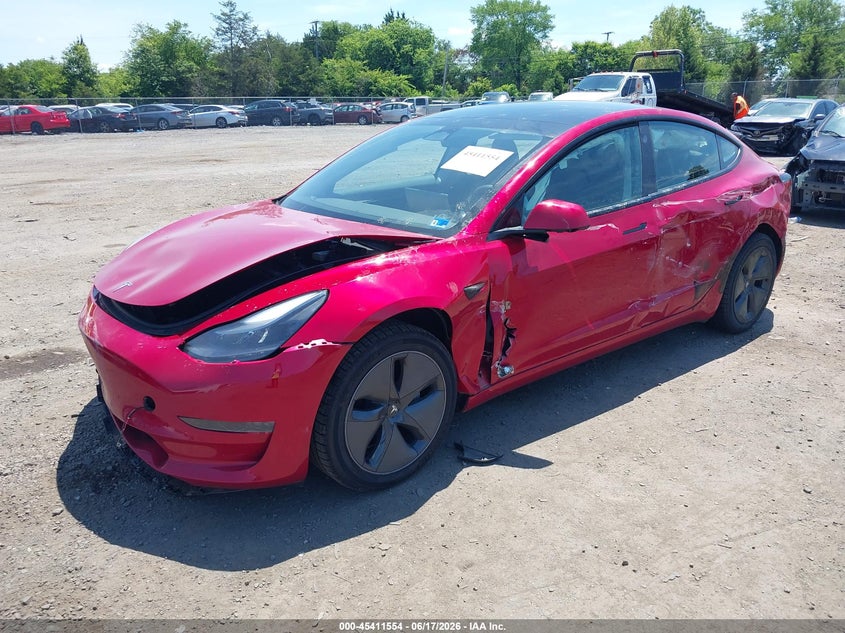 2023 Tesla Model 3 VIN 5YJ3E1EA8PF642046 IAAI salvage auction — FRONT END, Salvage (Virginia), sold $5,350 on 2026-07-16 (photo 2)