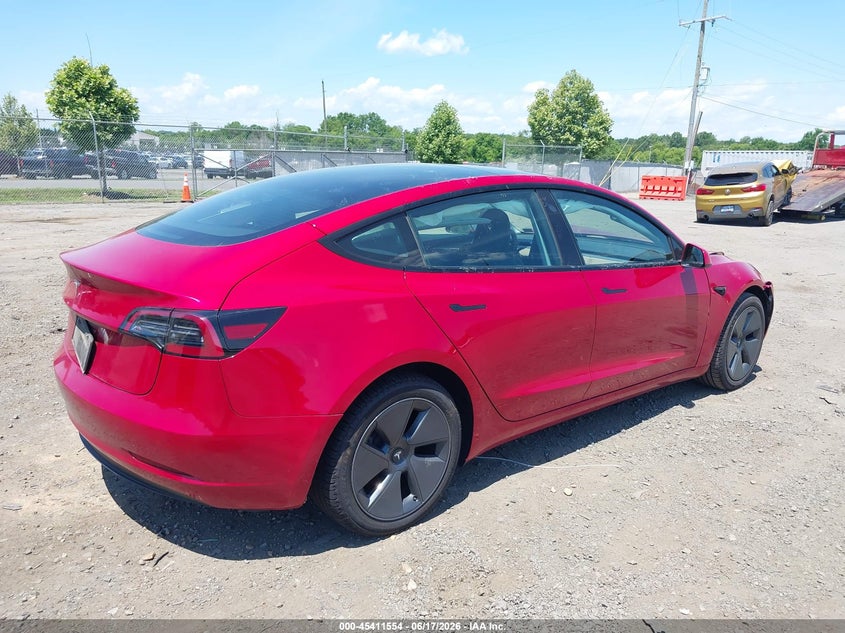 2023 Tesla Model 3 VIN 5YJ3E1EA8PF642046 IAAI salvage auction — FRONT END, Salvage (Virginia), sold $5,350 on 2026-07-16 (photo 4)