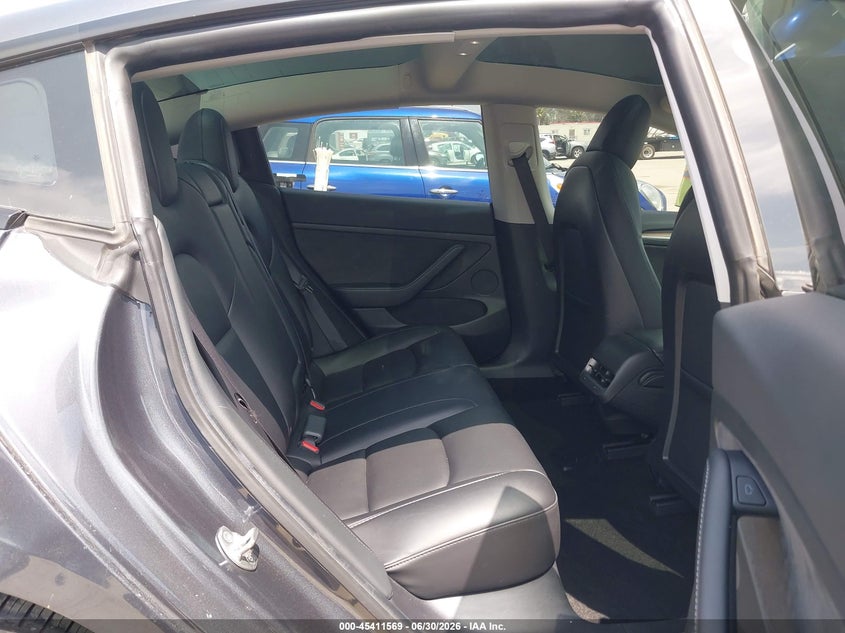 2021 Tesla Model 3 VIN 5YJ3E1EB9MF089170 IAAI salvage auction — RIGHT REAR, Salvage (California), sold $8,900 on 2026-07-08 (photo 8)