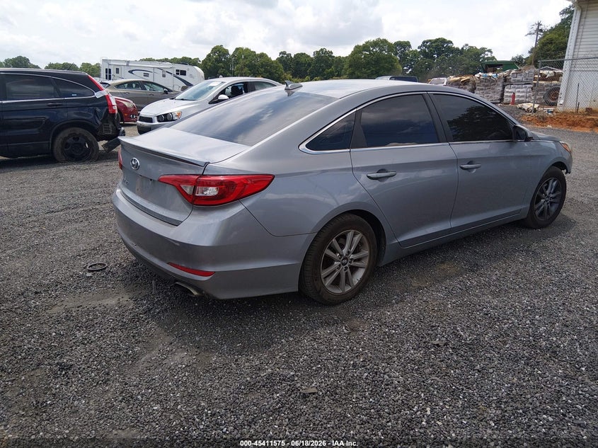 2017 Hyundai Sonata VIN 5NPE24AF5HH560735 IAAI salvage auction — FRONT END, Salvage (South Carolina), sold $850 on 2026-07-09 (photo 4)