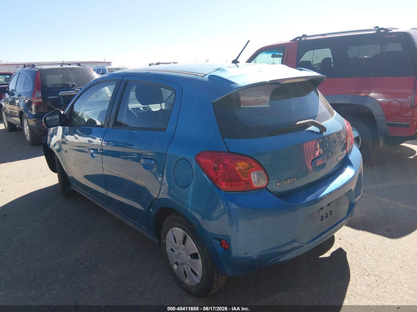 2015 Mitsubishi Mirage VIN ML32A3HJ0FH048454 IAAI salvage auction — NORMAL WEAR, Clear (Colorado), sold $475 on 2026-07-28 (photo 3)