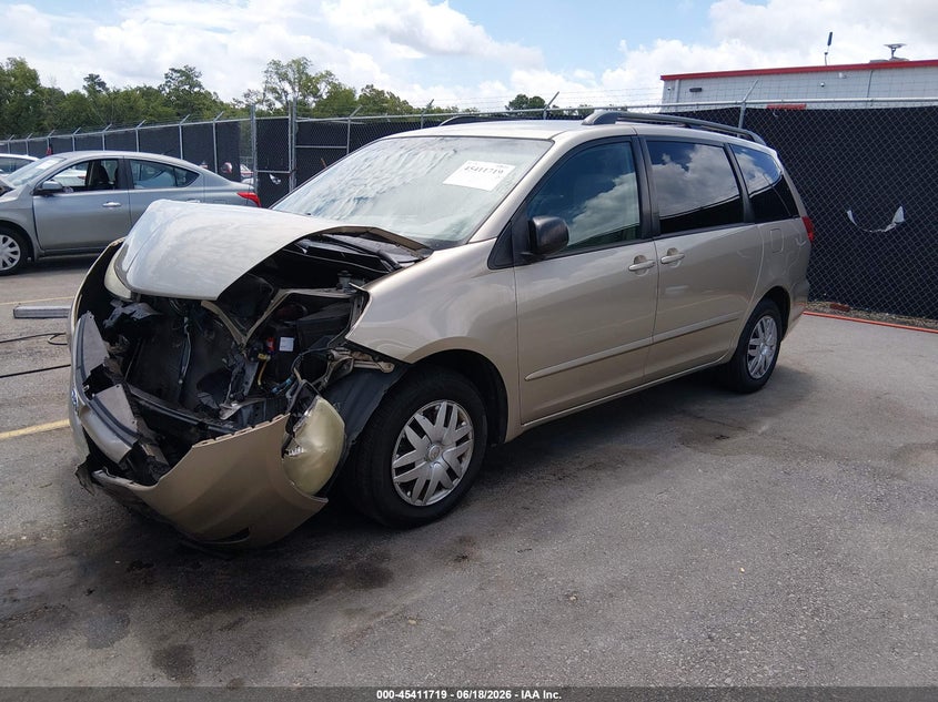 2006 Toyota Sienna VIN 5TDZA23C26S457033 IAAI salvage auction — FRONT END, Salvage (South Carolina), sold $575 on 2026-07-15 (photo 2)