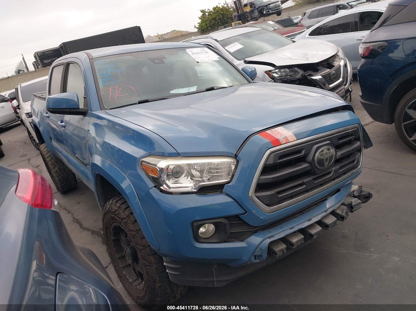 2019 Toyota Tacoma VIN 3TMAZ5CN4KM096018 IAAI salvage auction — LEFT FRONT, Salvage Certificate (California), sold $7,100 on 2026-07-25 (photo 1)