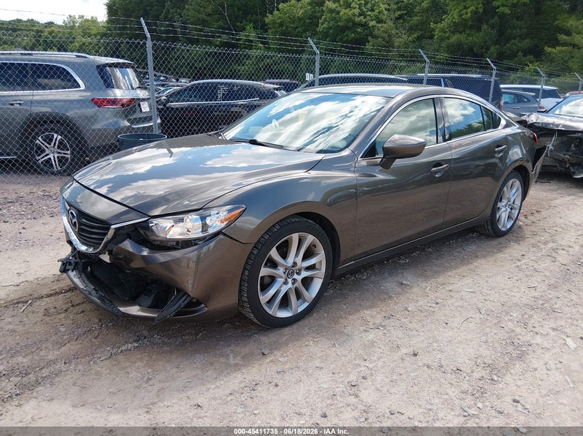 2016 Mazda 6 VIN JM1GJ1V55G1412750 IAAI salvage auction — FRONT & REAR, Junk Bill Of Sale Mv2459 (Wisconsin), sold $1,075 on 2026-07-15 (photo 2)