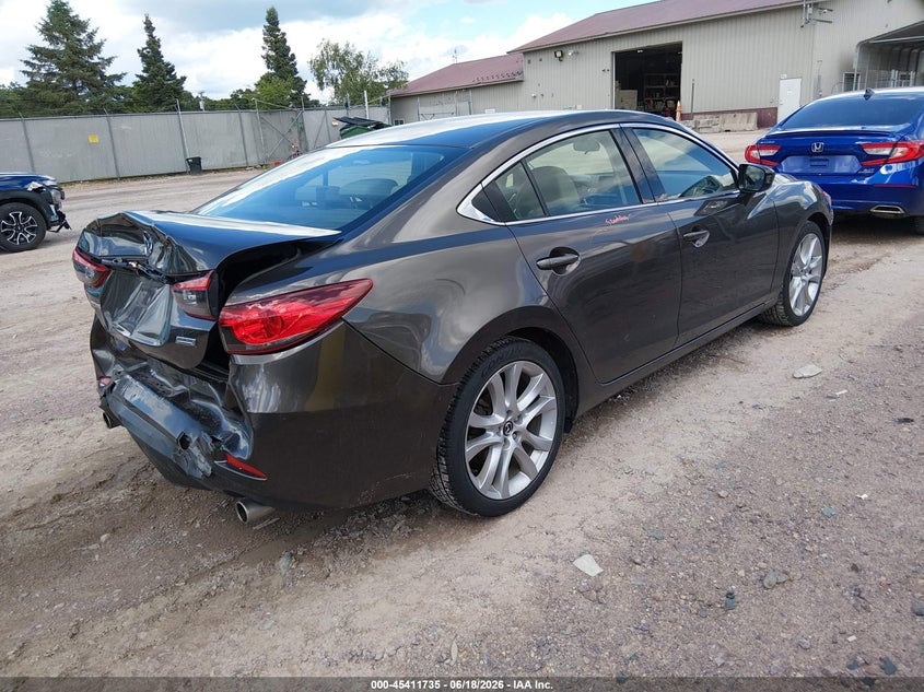 2016 Mazda 6 VIN JM1GJ1V55G1412750 IAAI salvage auction — FRONT & REAR, Junk Bill Of Sale Mv2459 (Wisconsin), sold $1,075 on 2026-07-15 (photo 4)