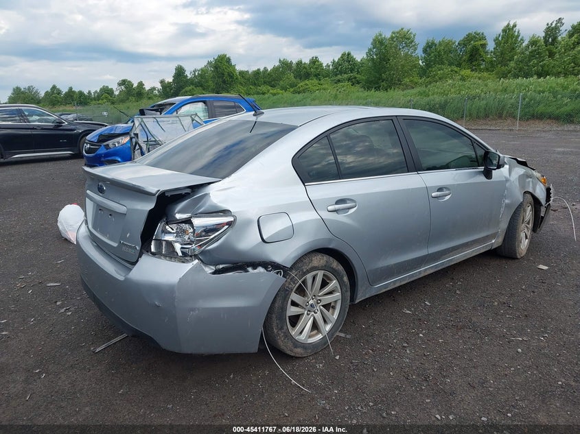 2015 Subaru Impreza VIN JF1GJAC69FH007921 IAAI salvage auction — FRONT & REAR, Mv-907A (New York), sold $25 on 2026-07-30 (photo 4)