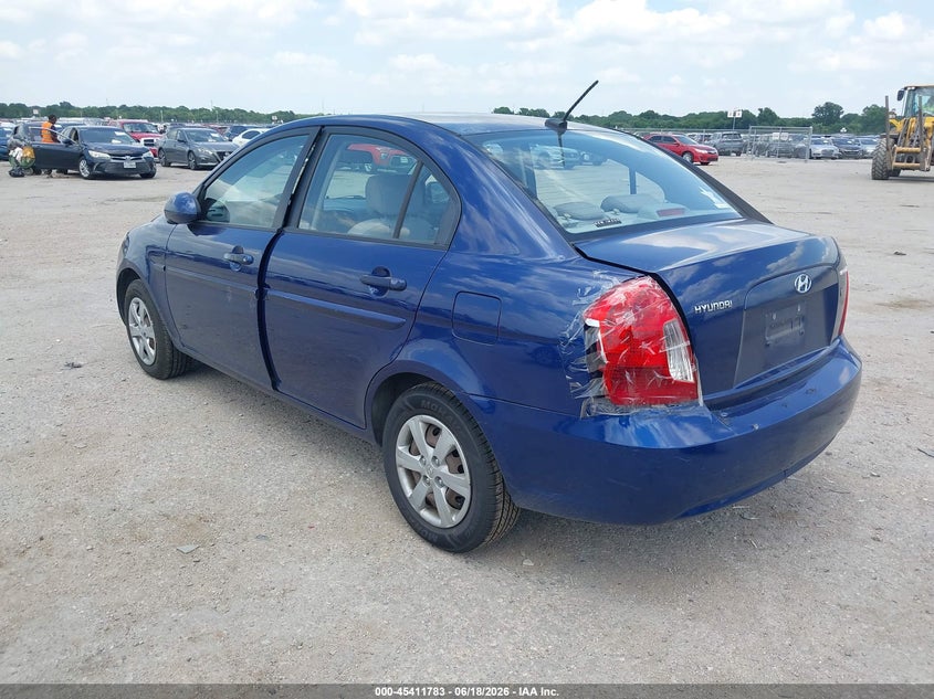 2009 Hyundai Accent VIN KMHCN46C19U299412 IAAI salvage auction — REAR END, Salvage (Texas), sold $325 on 2026-07-28 (photo 3)