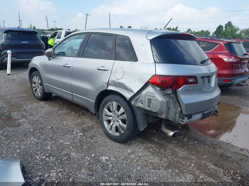 2012 Acura Rdx VIN 5J8TB1H57CA000252 IAAI salvage auction — REAR END, Original (Texas), sold $25 on 2026-07-23 (photo 3)