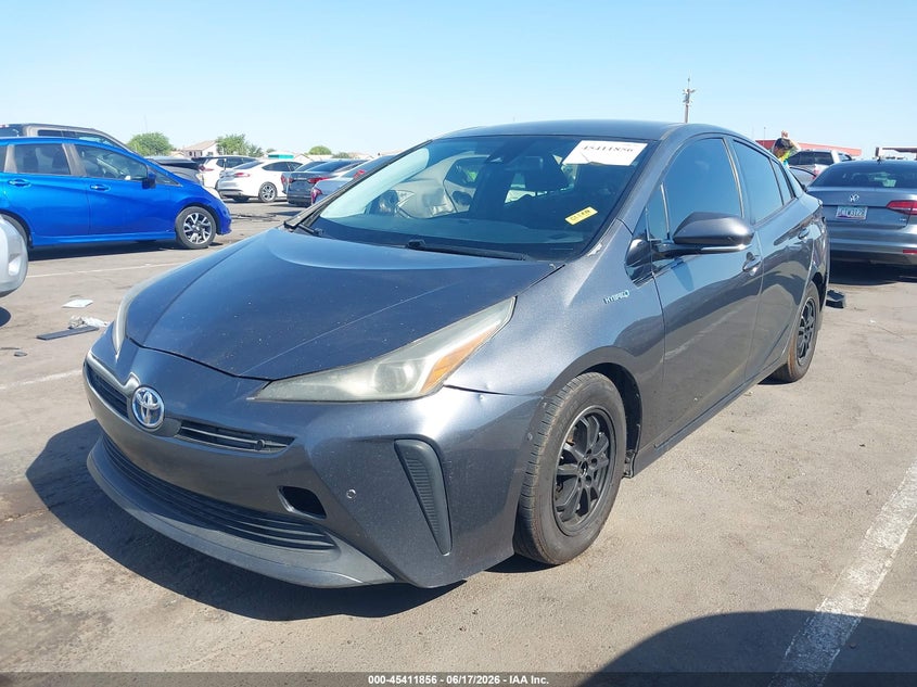 2020 Toyota Prius VIN JTDKARFU9L3122802 IAAI salvage auction — REAR END, Salvage (Arizona), sold $3,850 on 2026-07-14 (photo 2)
