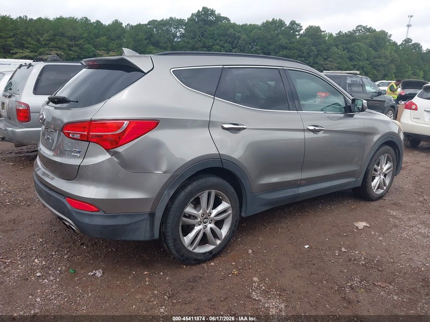 2013 Hyundai Santa fe VIN 5XYZUDLA5DG005394 IAAI salvage auction — RIGHT REAR, Clear (Alabama), sold $775 on 2026-07-08 (photo 4)