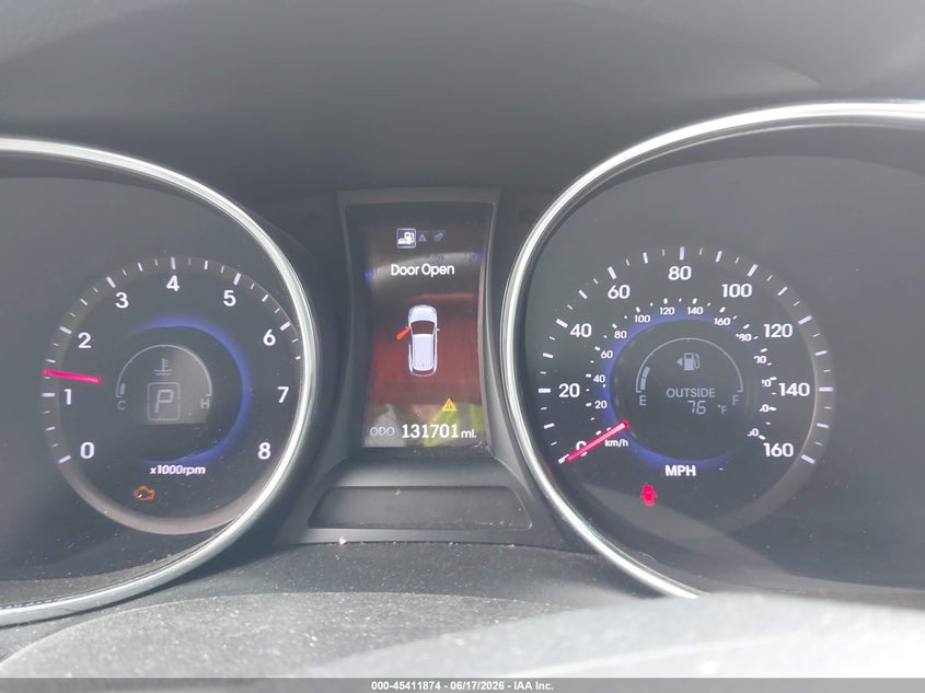 2013 Hyundai Santa fe VIN 5XYZUDLA5DG005394 IAAI salvage auction — RIGHT REAR, Clear (Alabama), sold $775 on 2026-07-08 (photo 7)