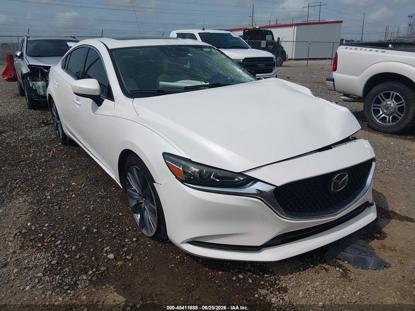 2018 Mazda 6 VIN JM1GL1TYXJ1324291 IAAI salvage auction — LEFT FRONT, Salvage (Louisiana), sold $1,700 on 2026-07-29 (photo 1)