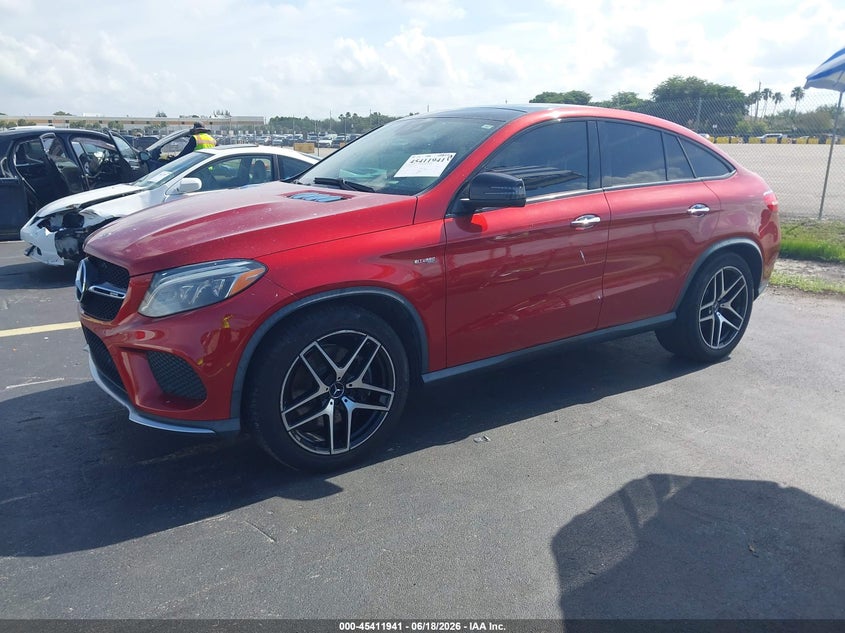 2018 Mercedes-benz Amg gle coupe VIN 4JGED6EBXJA091518 IAAI salvage auction — SIDE, Rebuildable (Florida), sold $20,325 on 2026-07-16 (photo 2)
