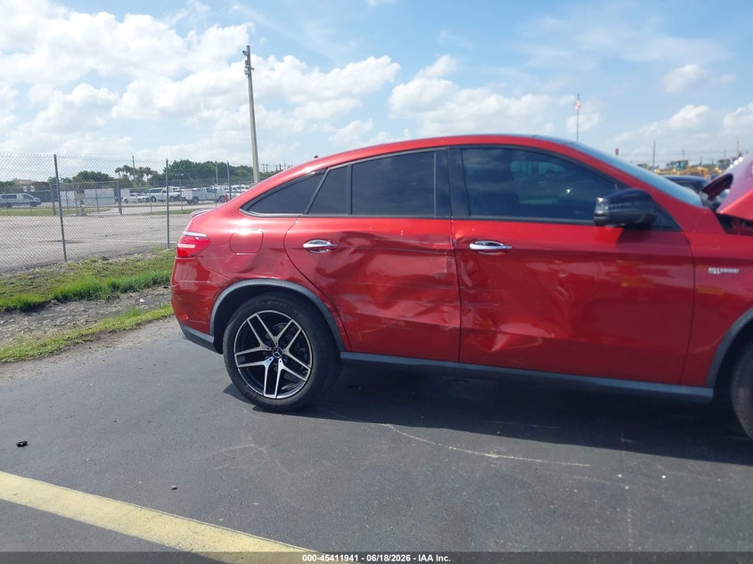 2018 Mercedes-benz Amg gle coupe VIN 4JGED6EBXJA091518 IAAI salvage auction — SIDE, Rebuildable (Florida), sold $20,325 on 2026-07-16 (photo 6)
