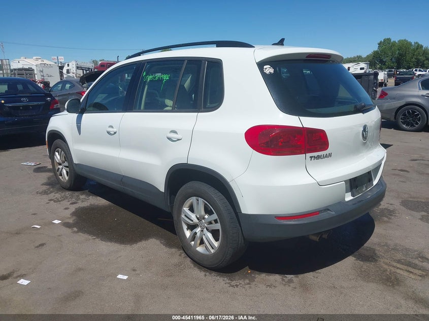 2017 Volkswagen Tiguan VIN WVGBV7AX4HK034324 IAAI salvage auction — FRONT & REAR, Salvage Title, sold $2,375 on 2026-07-23 (photo 3)