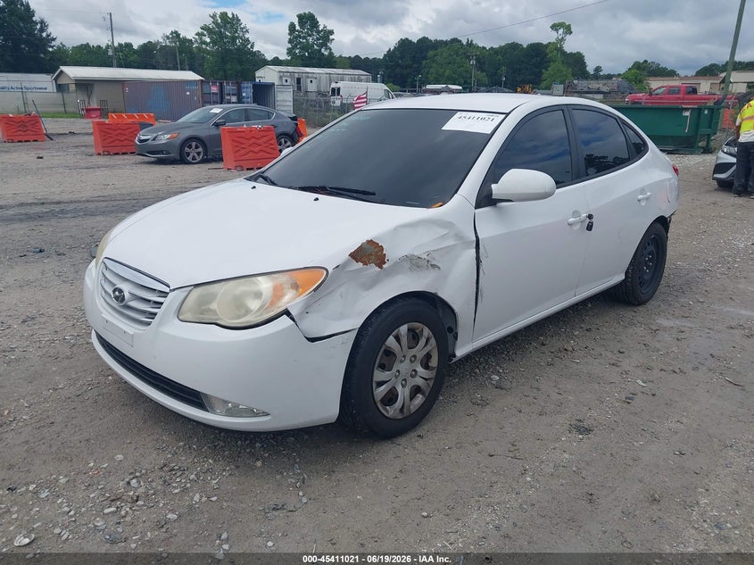 2010 Hyundai Elantra VIN KMHDU4AD9AU129472 IAAI salvage auction — LEFT FRONT, Salvage (North Carolina), sold $750 on 2026-07-07 (photo 2)