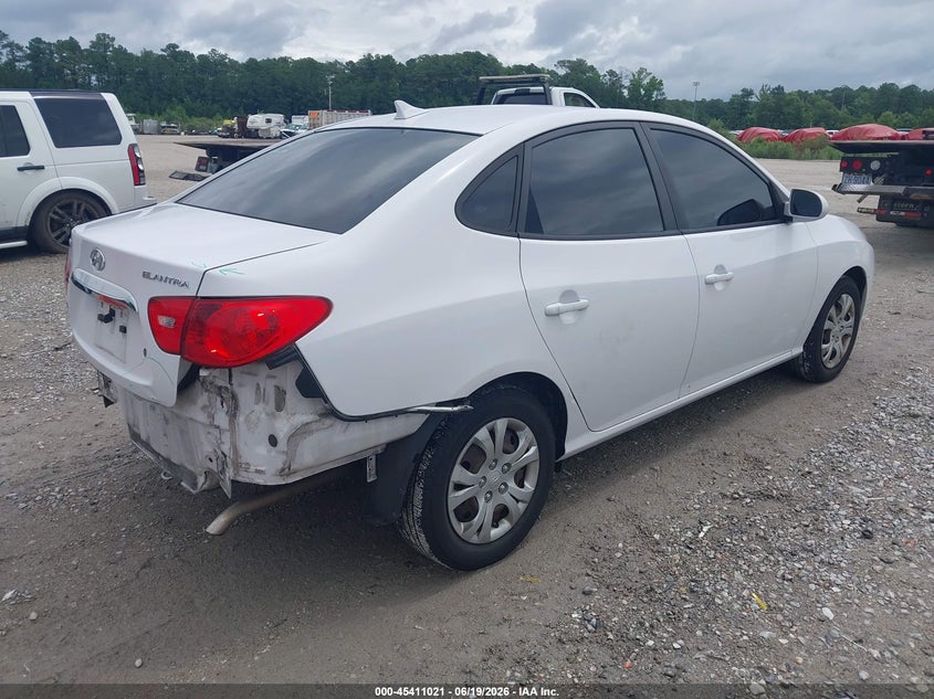 2010 Hyundai Elantra VIN KMHDU4AD9AU129472 IAAI salvage auction — LEFT FRONT, Salvage (North Carolina), sold $750 on 2026-07-07 (photo 4)