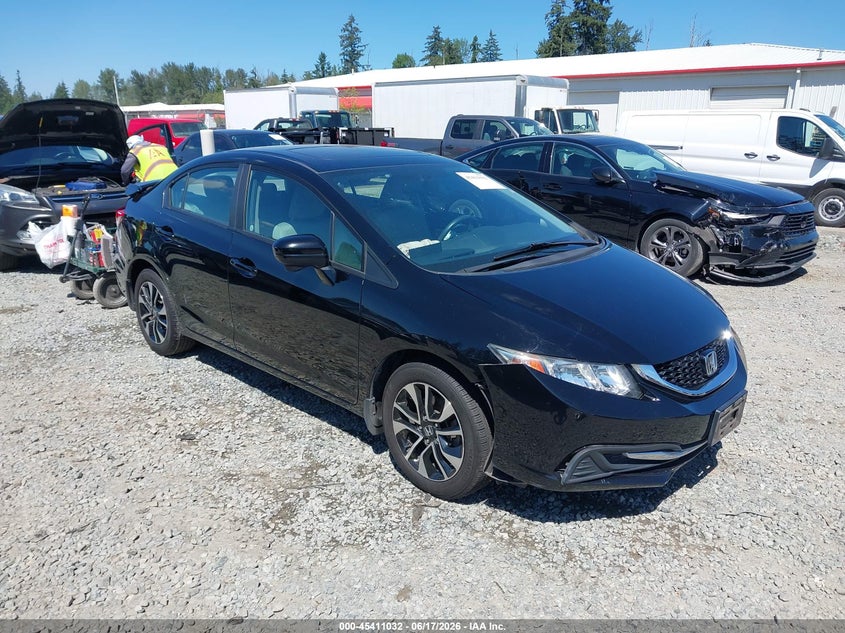 2014 Honda Civic VIN 19XFB2F81EE257468 IAAI salvage auction — RIGHT FRONT, Salvage Title, sold $4,150 on 2026-08-26 (photo 1)
