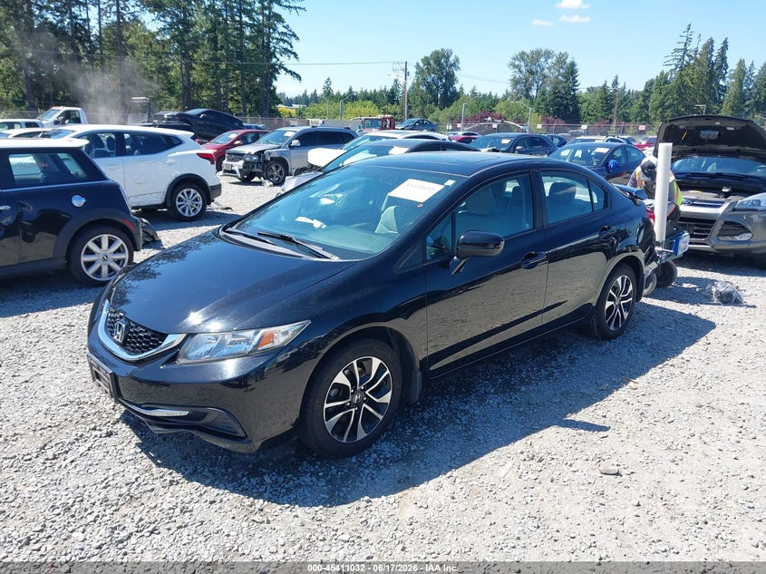 2014 Honda Civic VIN 19XFB2F81EE257468 IAAI salvage auction — RIGHT FRONT, Salvage Title, sold $4,150 on 2026-08-26 (photo 2)