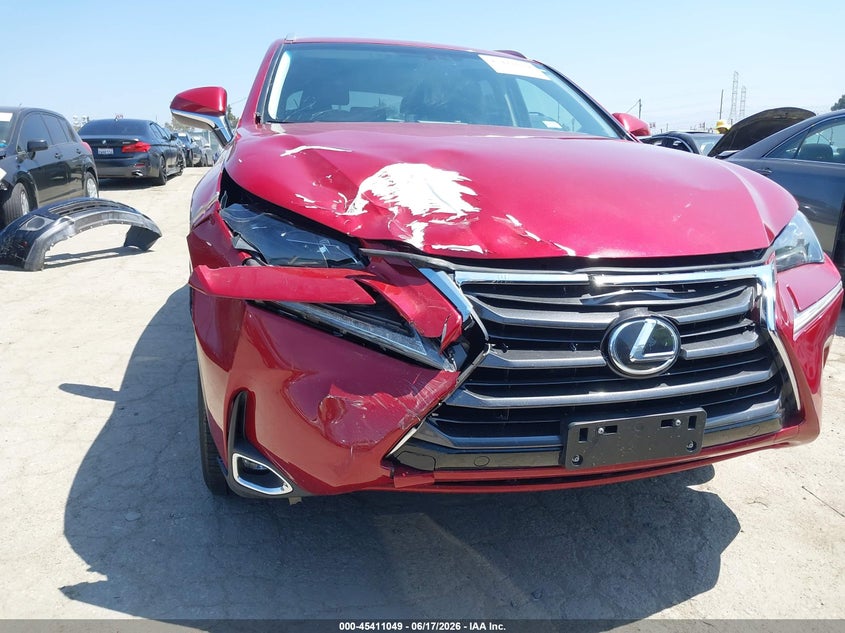2016 Lexus Nx VIN JTJYARBZ5G2031059 IAAI salvage auction — FRONT END, Salvage (California), sold $7,100 on 2026-07-17 (photo 6)