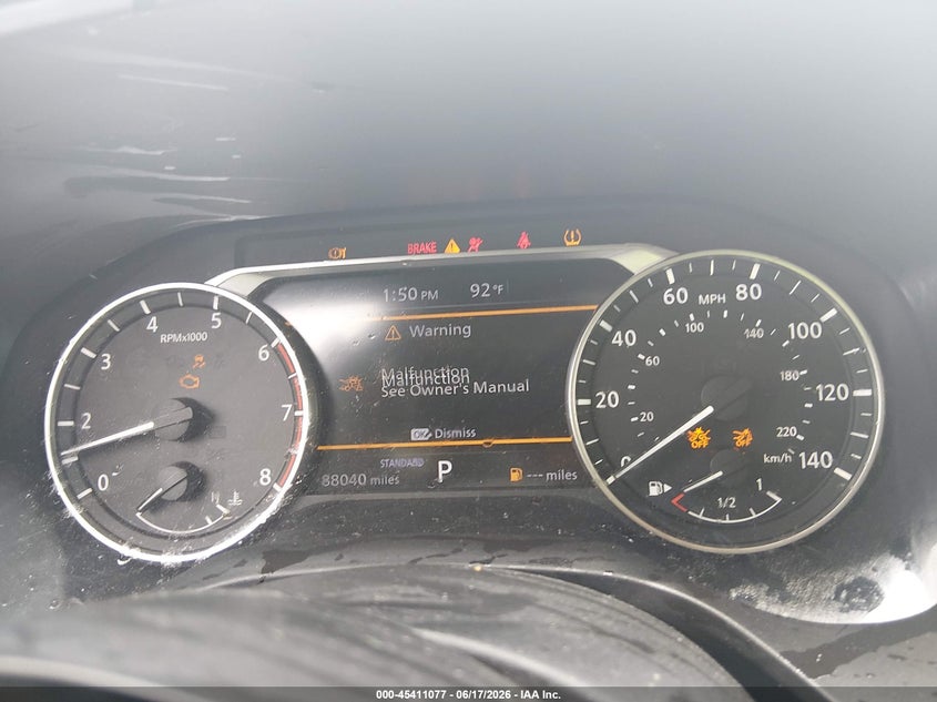 2021 Nissan Rogue VIN JN8AT3AA3MW006211 IAAI salvage auction — REAR END, Salvage Title, sold $3,000 on 2026-08-01 (photo 7)